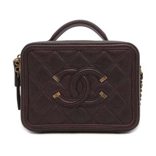 シャネル(CHANEL)のシャネル チェーンショルダーバッグ CCフィリグリー バニティバッグ キャビアスキン A93342 CHANEL(ショルダーバッグ)