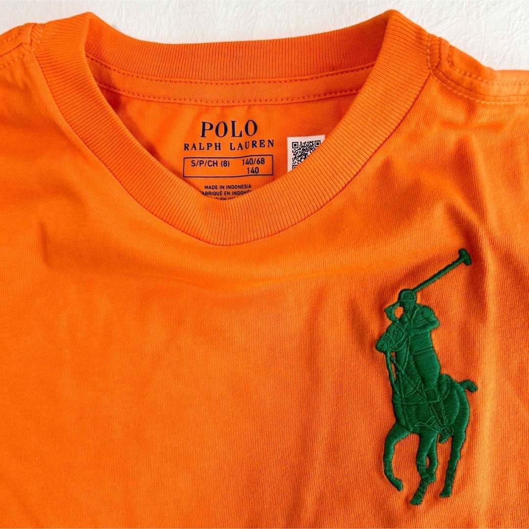 POLO RALPH LAUREN(ポロラルフローレン)の新作◇ラルフローレン ビッグポニー 半袖Tシャツ オレンジ S/140 キッズ/ベビー/マタニティのキッズ服男の子用(90cm~)(Tシャツ/カットソー)の商品写真