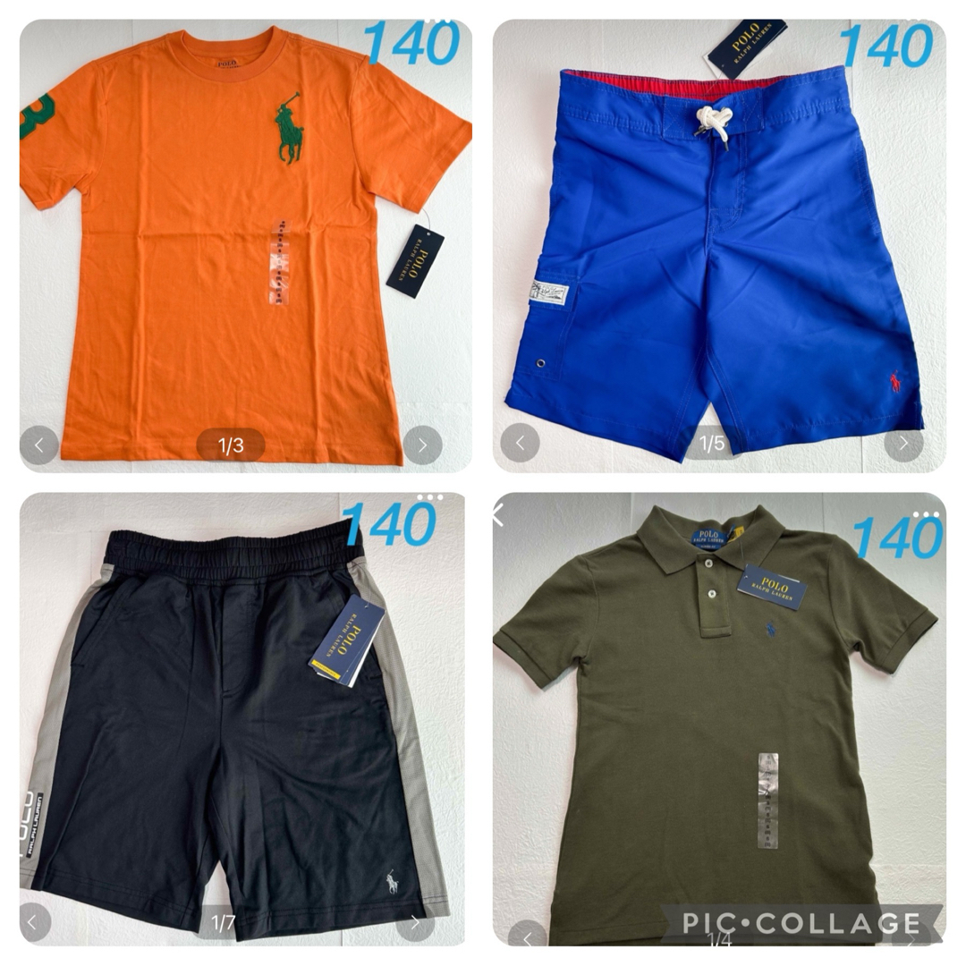 POLO RALPH LAUREN(ポロラルフローレン)の新作◇ラルフローレン ビッグポニー 半袖Tシャツ オレンジ S/140 キッズ/ベビー/マタニティのキッズ服男の子用(90cm~)(Tシャツ/カットソー)の商品写真