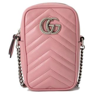 グッチ(Gucci)のグッチ チェーンショルダーバッグ GGマーモント レザー 598597 GUCCI ミニバッグ(ショルダーバッグ)