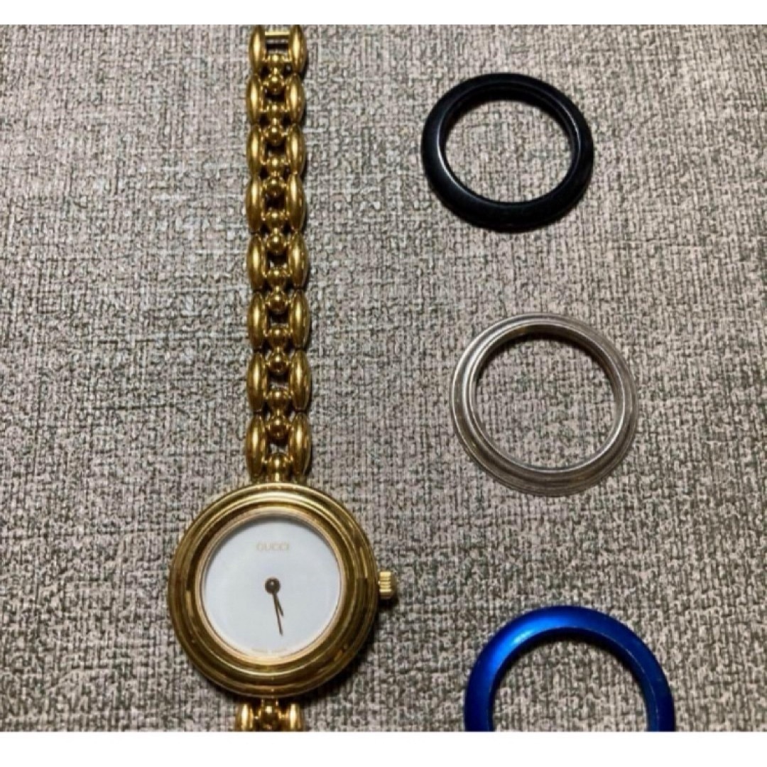 Gucci(グッチ)のGUCCI チェンジベゼル　稼動品 レディースのファッション小物(腕時計)の商品写真