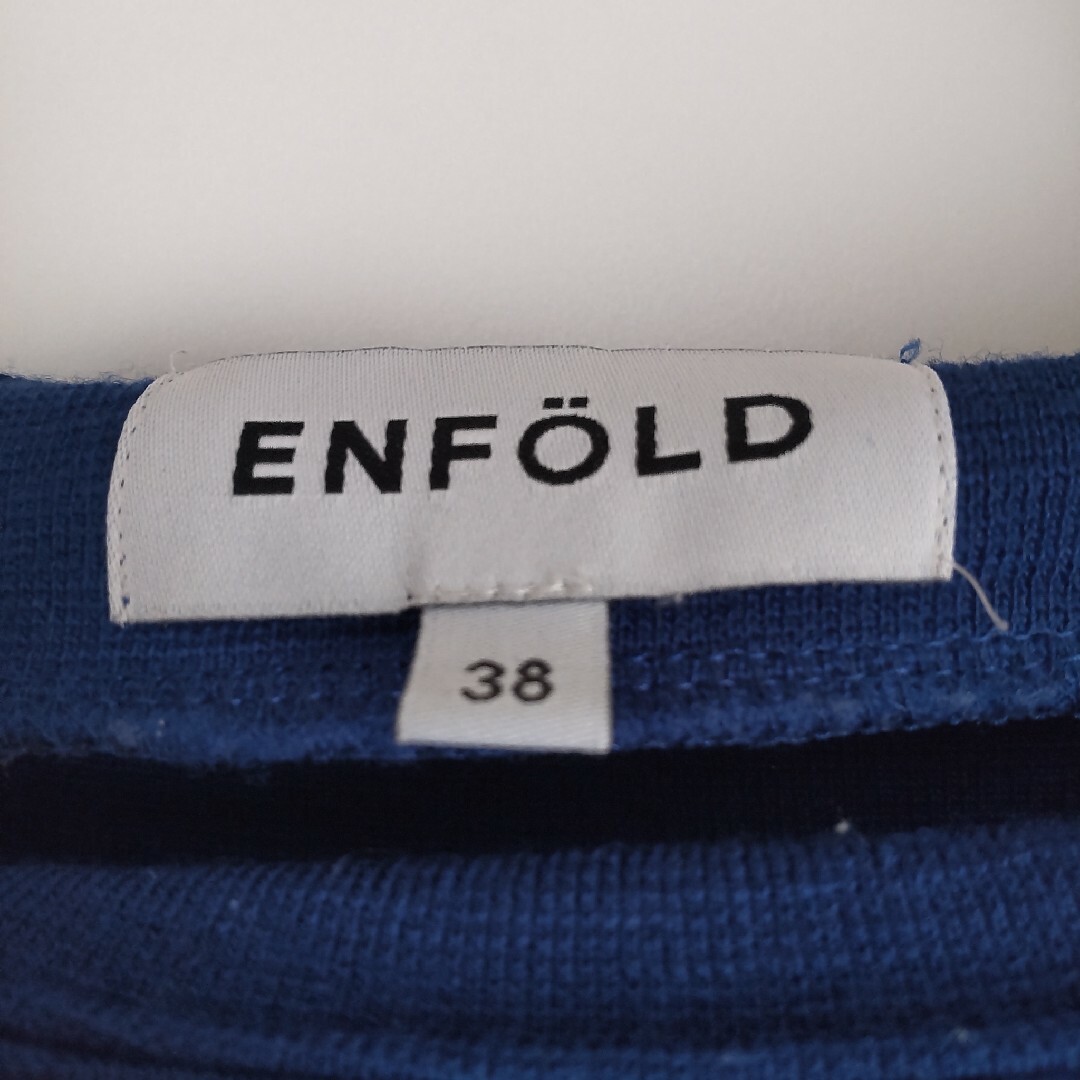 ENFOLD(エンフォルド)のエンフォルド ENFOLD ニットワンピース 長袖 無地 シンプル ひざ丈ワンピ レディースのワンピース(ひざ丈ワンピース)の商品写真