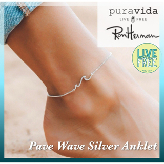 ★ RonHerman 取扱★LA発の Pura Vida シルバーアンクレット