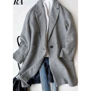 ザラ(ZARA)のZARA ザラ 千鳥格子柄 コート(チェスターコート)