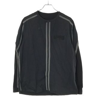 White Mountaineering ホワイトマウンテニアリング 18AW NO COLLAR SHIRT 異素材切替ノーカラーシャツ ブラック系 1 WM1873101(シャツ)