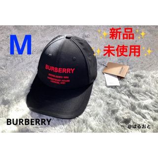 BURBERRY ホースフェリー ベースボールキャップ 黒 8043040