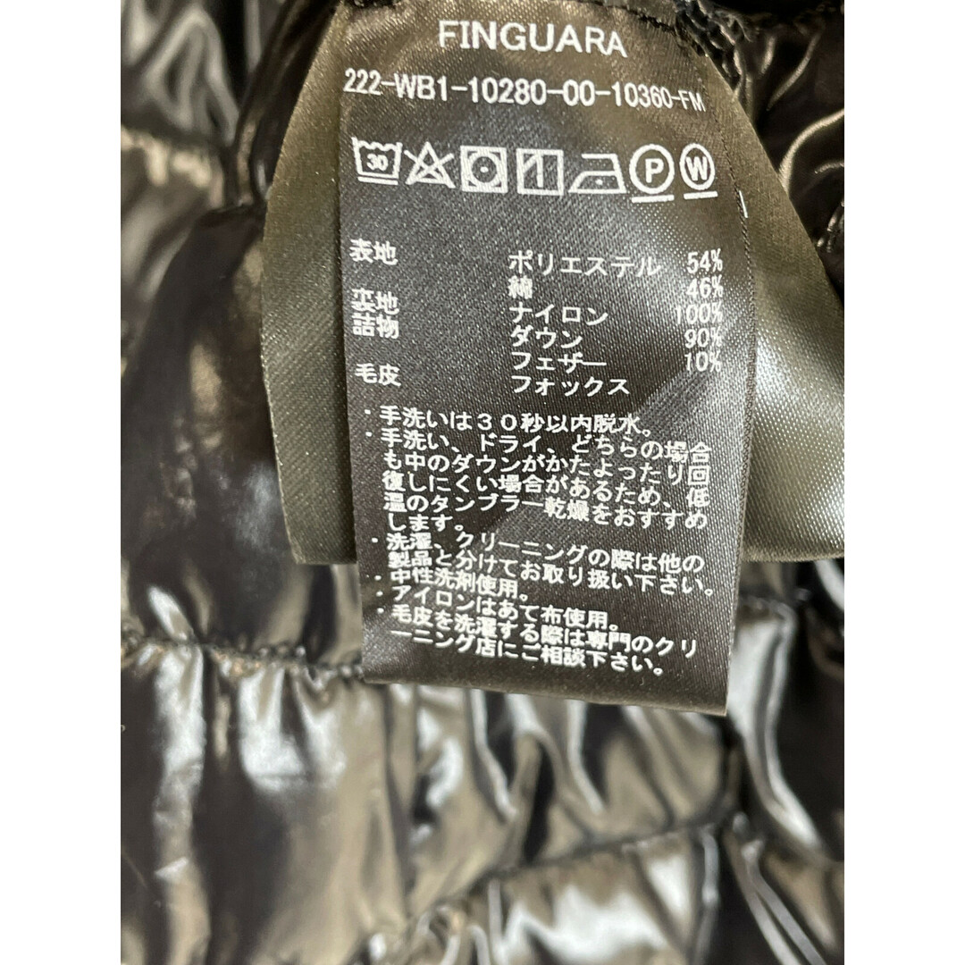 DUVETICA(デュベティカ)のデュベティカ 22AW ﾌﾞﾗｯｸ FINGUARA ﾌｫｯｸｽﾌｧｰﾌｰﾄﾞ ﾀﾞｳﾝｺｰﾄ 38 レディースのジャケット/アウター(その他)の商品写真