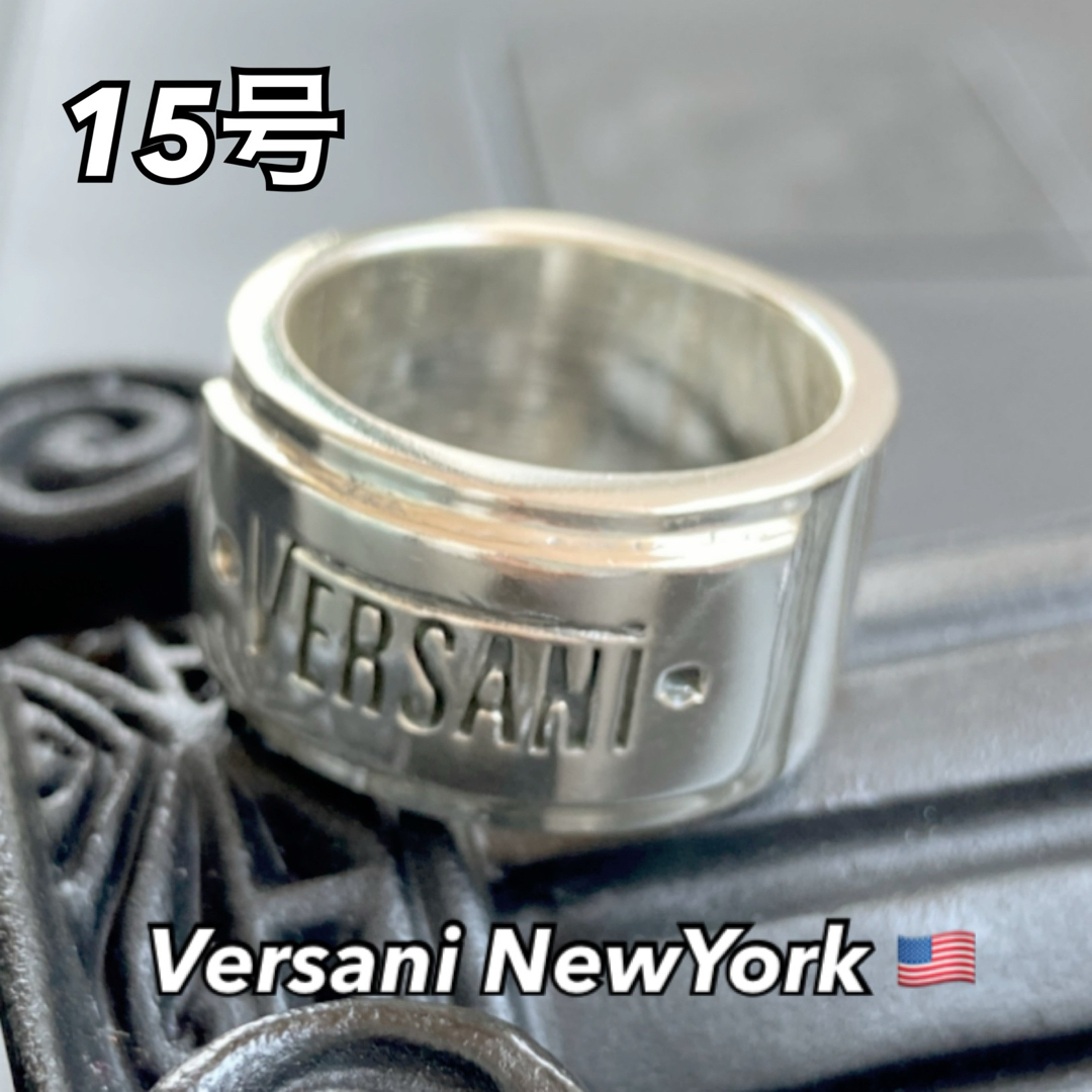 NYベルサーニ 指輪【15号】Silver 925 ロゴリング VERSANI メンズのアクセサリー(リング(指輪))の商品写真