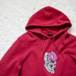 ステューシー(STUSSY)のSTUSSY/ステューシー パーカー フラワー センター刺繍ロゴ XLサイズ(パーカー)