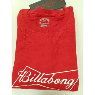 ビラボン(billabong)のBILLABONG バドワイザー Tシャツ 半袖 赤 ロゴ オーガニックコットン(Tシャツ/カットソー(半袖/袖なし))