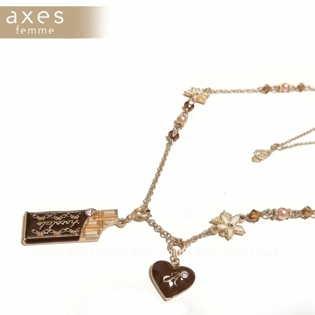 axes femme(アクシーズファム)のaxes femme スウィートチョコネックレス レディースのアクセサリー(ネックレス)の商品写真