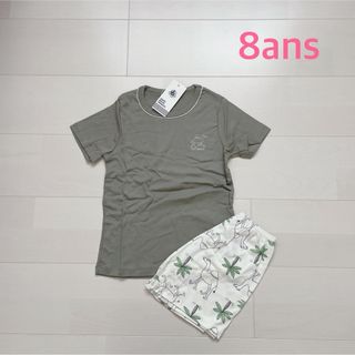 プチバトー(PETIT BATEAU)のプチバトー　プリント半袖パジャマ　8ans (パジャマ)