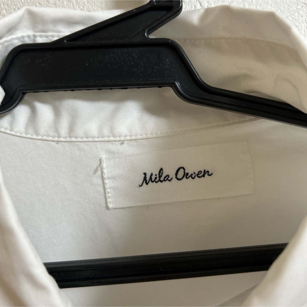 Mila Owen(ミラオーウェン)のMila Owen メンズライク バッグ シルエットシャツ ブラウス シャツ レディースのトップス(シャツ/ブラウス(長袖/七分))の商品写真