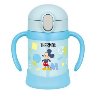 サーモス(THERMOS)のサーモスTHERMOS ミッキーマウス ベビーストローマグ 250ml ブルー(水筒)