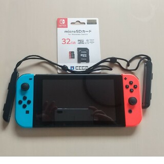 ニンテンドースイッチ(Nintendo Switch)のSwitch Joy-Con  本体 旧型 初期型  microSD32GB(家庭用ゲーム機本体)