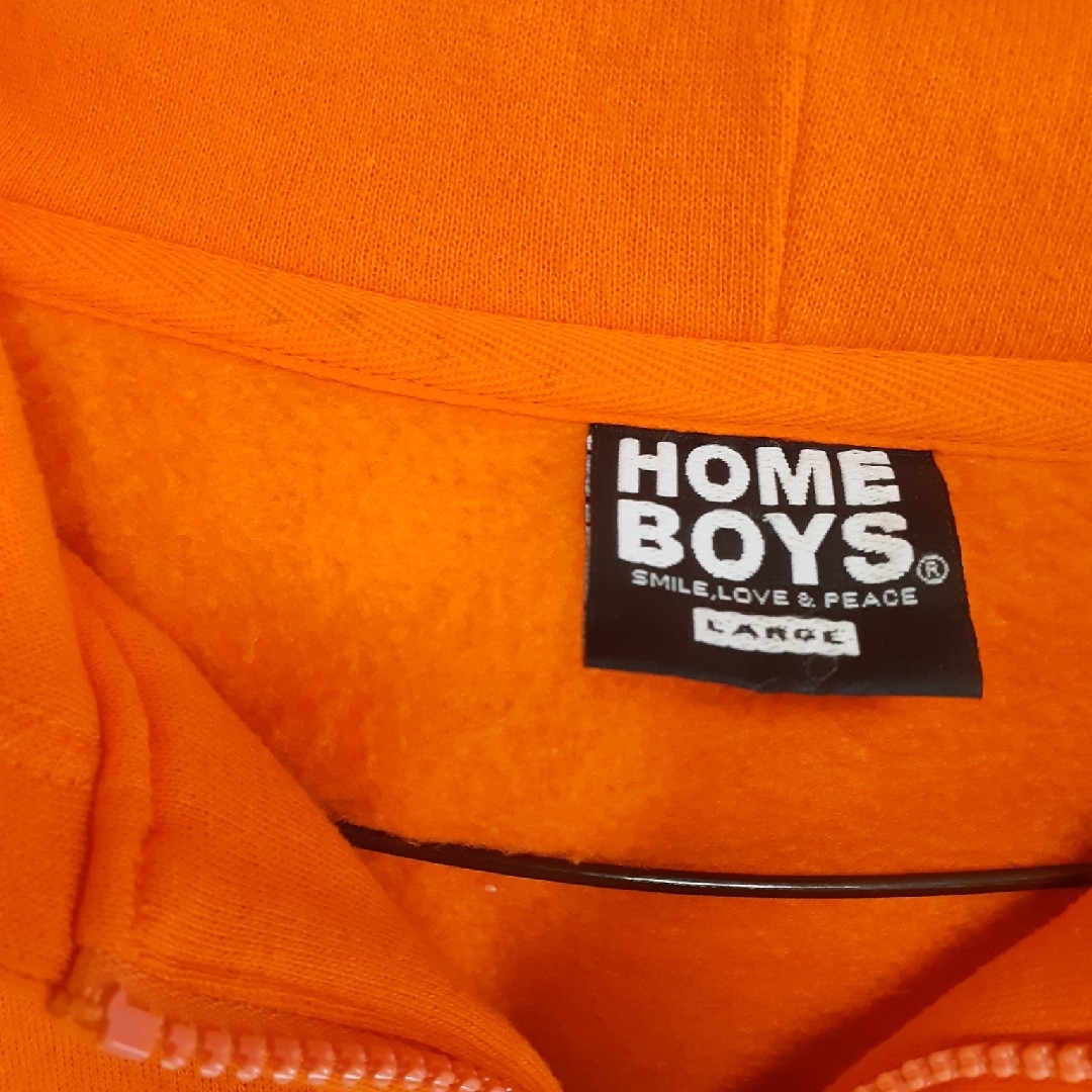 HOME BOY(ホームボーイ)のパーカー　ジップパーカー　HOME BOY ロゴパーカー　ビッグシルエット メンズのトップス(パーカー)の商品写真