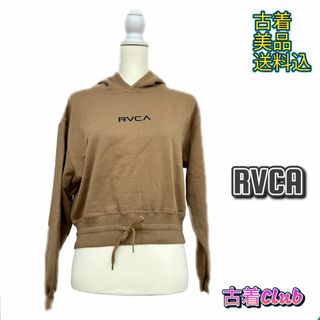 ルーカ(RVCA)のルーカ トップス プルオーバーパーカー AJ043-012 ロゴ レディース ベ(トレーナー/スウェット)