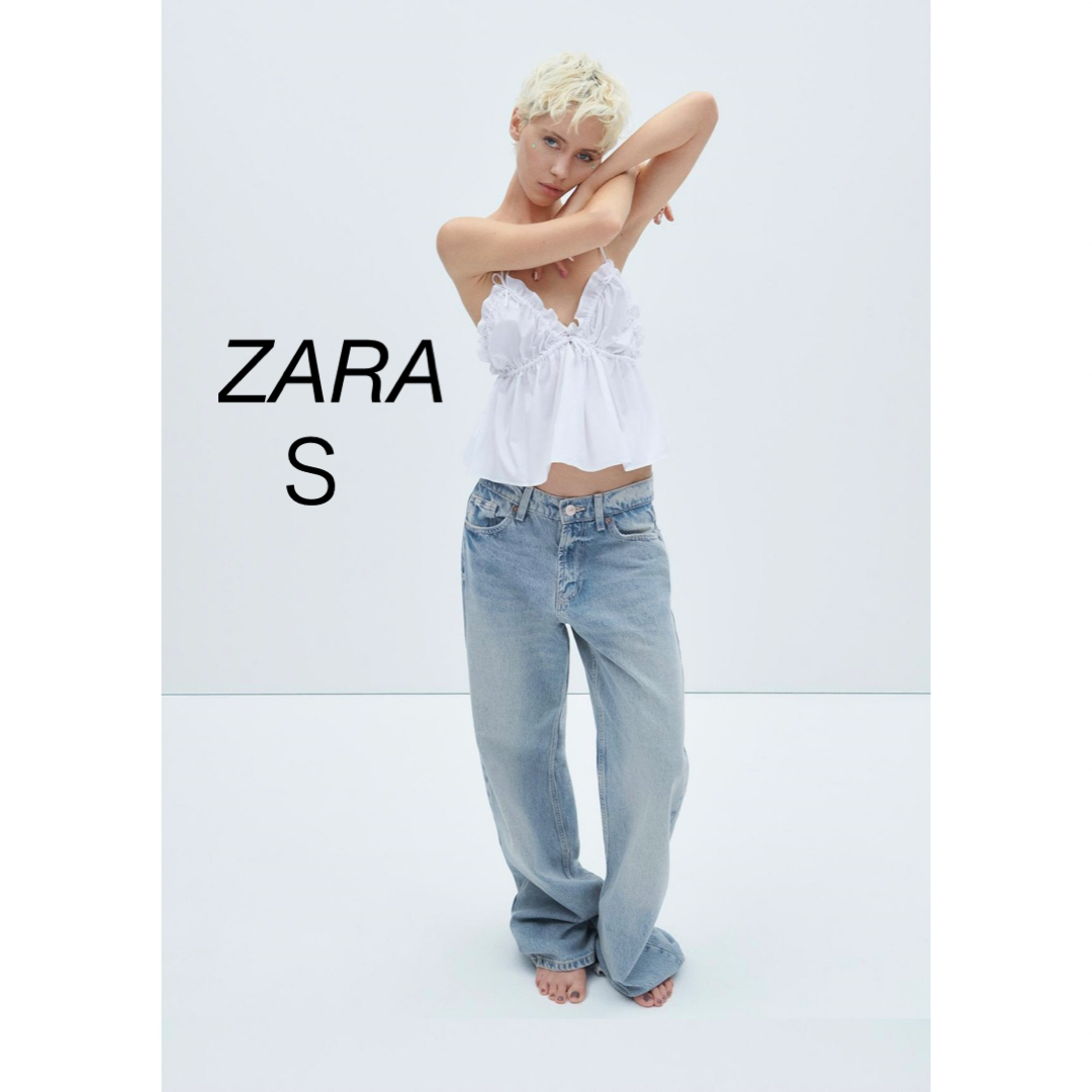 ZARA(ザラ)のZARA リボンモチーフ ポプリン トップス レディースのトップス(キャミソール)の商品写真