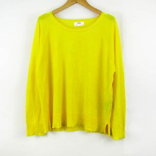 ZARA - ザラ ニット セーター トップス カットソー レディース Lサイズ イエロー ZARA