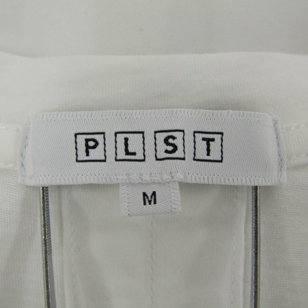 PLST(プラステ)のプラステ カットソー Tシャツ ノースリーブ トップス ロング丈 レディース Mサイズ ホワイト PLST レディースのトップス(カットソー(長袖/七分))の商品写真