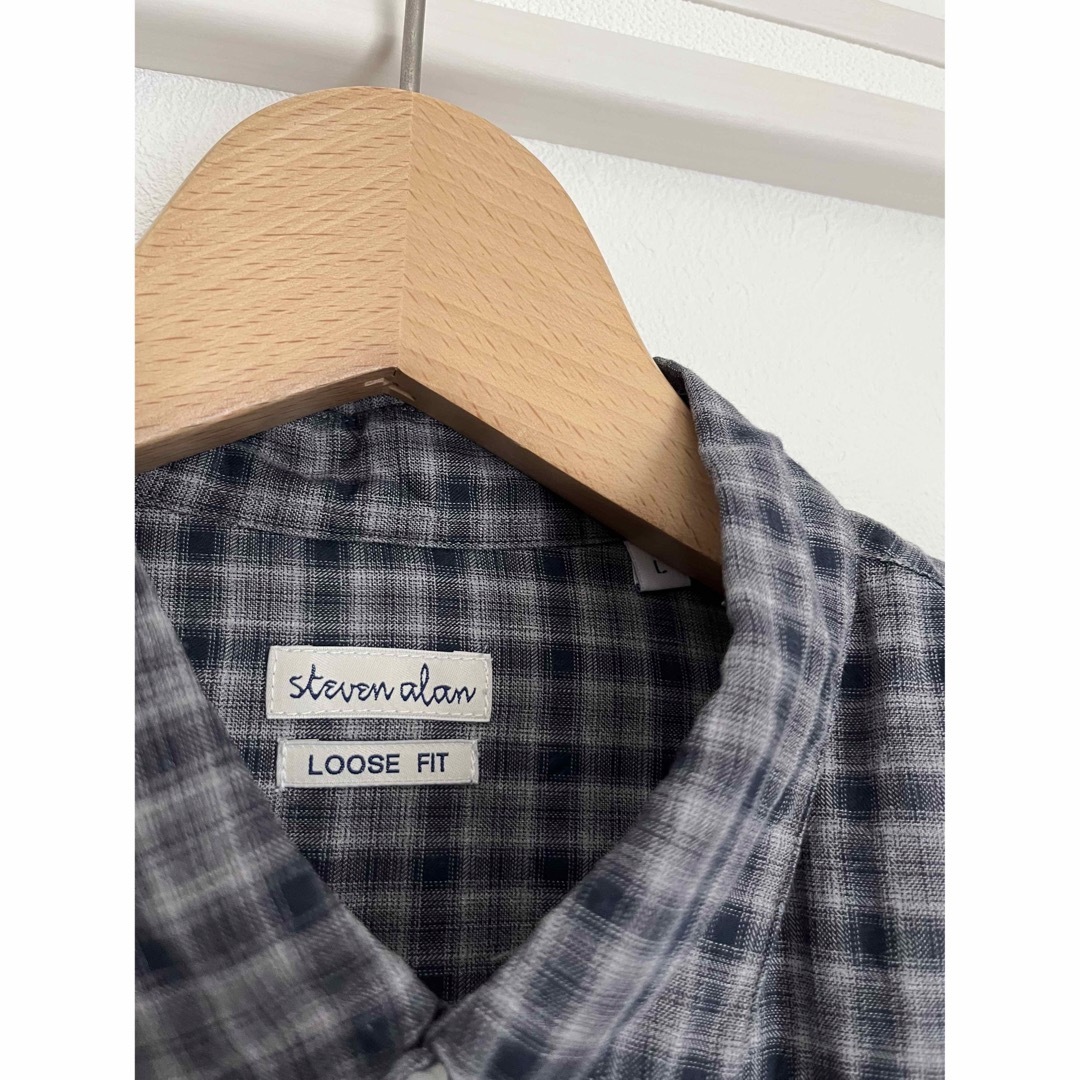 steven alan(スティーブンアラン)のCHECK SINGLE NEEDLE SHIRT-LOOSE メンズのトップス(シャツ)の商品写真