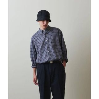 steven alan - CHECK SINGLE NEEDLE SHIRT-LOOSE