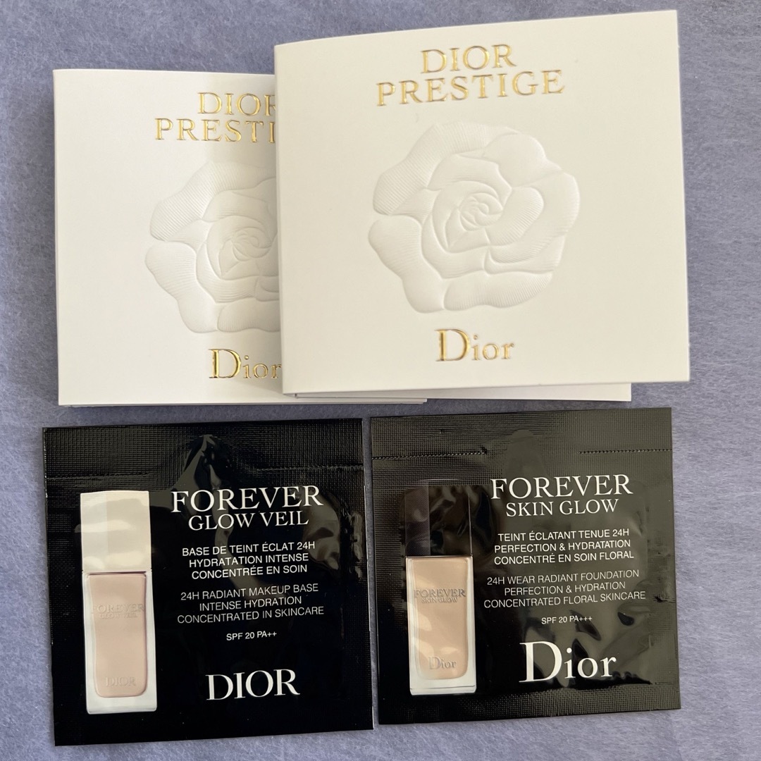 Christian Dior(クリスチャンディオール)のDior プレステージ マイクロユイルドローズセラム（美容液）2個　他2個　計4 コスメ/美容のキット/セット(サンプル/トライアルキット)の商品写真