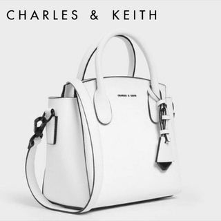 チャールズアンドキース(Charles and Keith)の■ CHARLES&KEITH クラシック ダブルトップハンドルバッグ(トートバッグ)