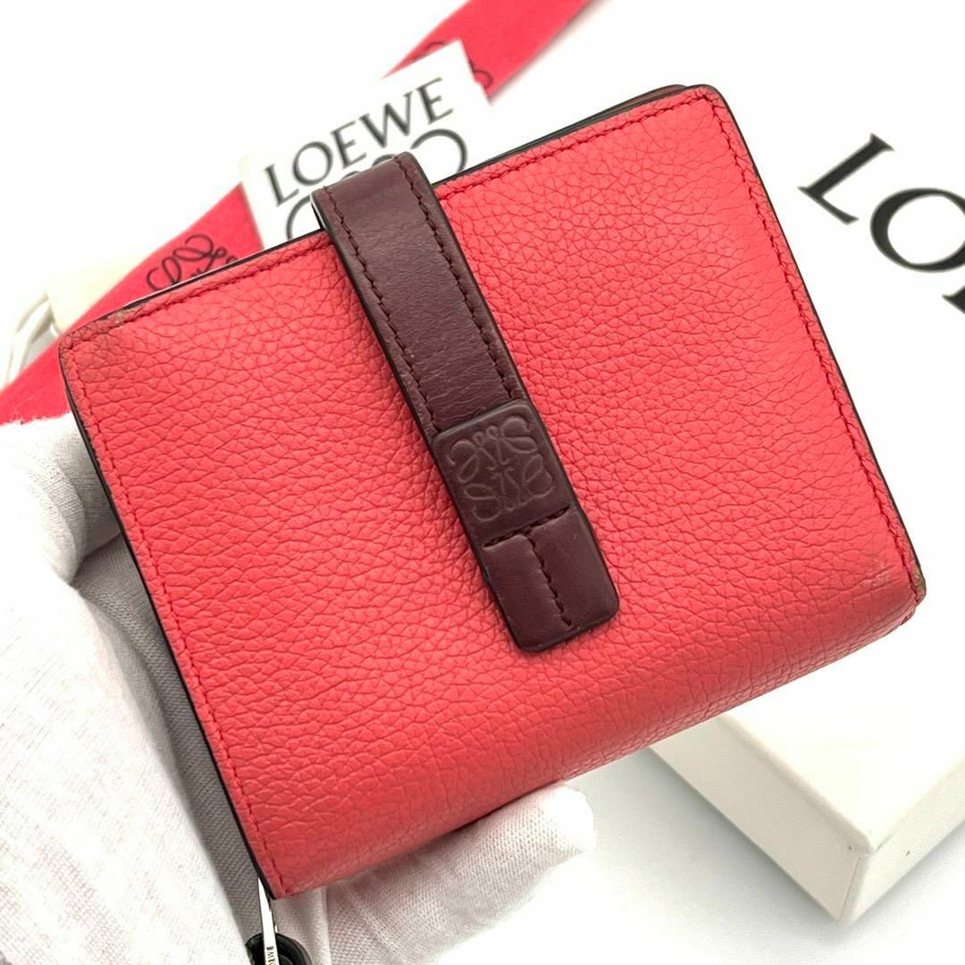 LOEWE(ロエベ)の✨希少カラー✨LOEWE ロエベ コンパクトジップウォレット 財布 アナグラム レディースのファッション小物(財布)の商品写真