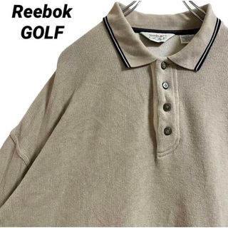 Reebok - Reebok リーボック 長袖 ポロシャツ GOLF ゴルフ old 古着 US