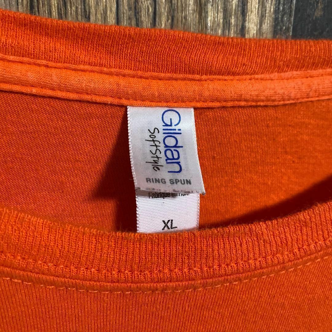 ギルダン メンズ 半袖 Tシャツ オレンジ ビッグシルエット XL USA古着 メンズのトップス(Tシャツ/カットソー(半袖/袖なし))の商品写真