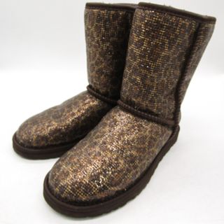 アグ(UGG)のアグ ムートンブーツ 1006883 クラシックグリッター ブランド 靴 シューズ レディース 23サイズ ブラウン UGG(ブーツ)