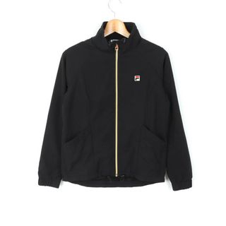 FILA - フィラ ジップアップブルゾン ウィンドブレーカー スポーツウエア アウター レディース Sサイズ ブラック FILA