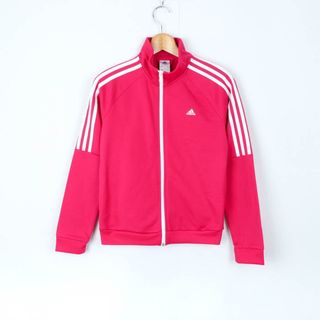 adidas - アディダス ジップアップジャージ トラックジャケット 袖ライン スポーツウエア  レディース Mサイズ ピンク adidas