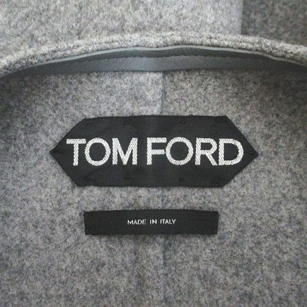 TOM FORD(トムフォード)のTOM FORD ミドル丈 ノーカラーコート 36 灰系 グレー ポケット  メンズのジャケット/アウター(その他)の商品写真