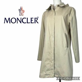 モンクレール(MONCLER)のモンクレール★フーデットコート★ライナー付き★Lサイズ★フード取り外し可能(トレンチコート)