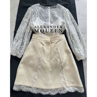 Alexander Mcqueen レース ミニスカート