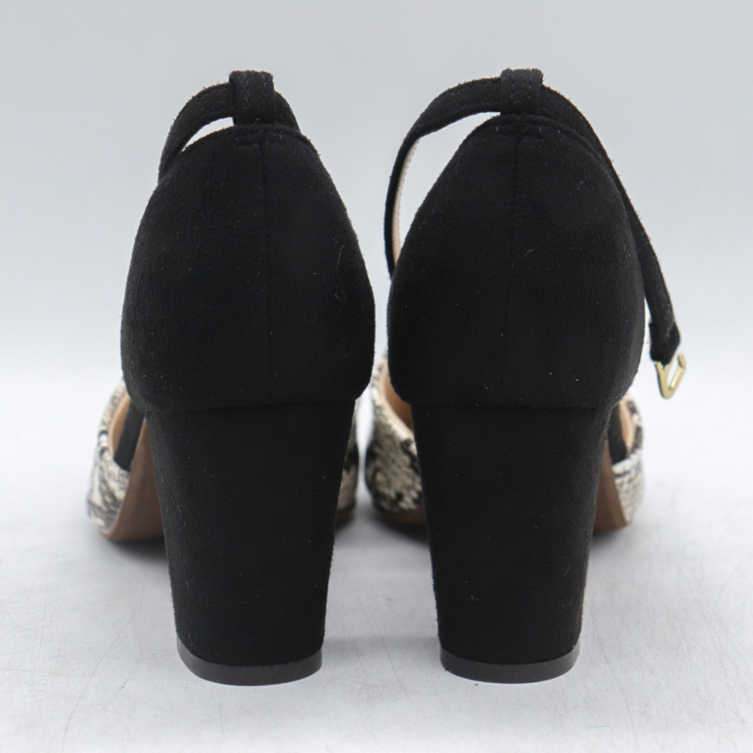 メヌエ パンプス 未使用 ポインテッドトゥ チャンキーヒール ブランド 靴 シューズ 黒 レディース 23.5サイズ ブラック Menue レディースの靴/シューズ(ハイヒール/パンプス)の商品写真