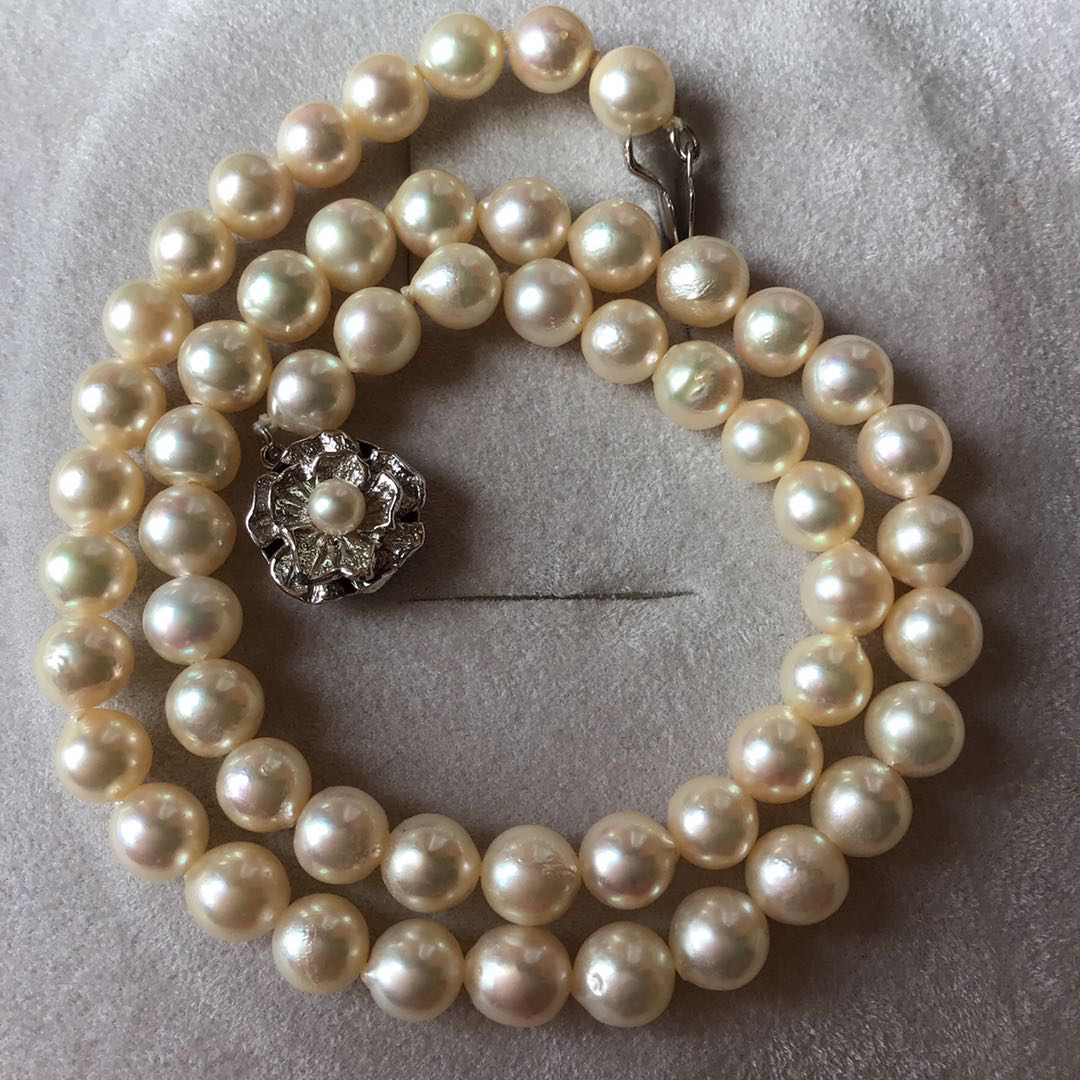 本パールネックレス　真珠ネックレス　キ14 レディースのアクセサリー(ネックレス)の商品写真
