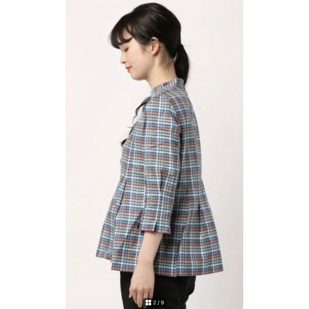 A.P.C(アーペーセー)のA.P.C BLOUSE AYO 20E コットンリネン　チェック　ブラウス レディースのトップス(シャツ/ブラウス(長袖/七分))の商品写真