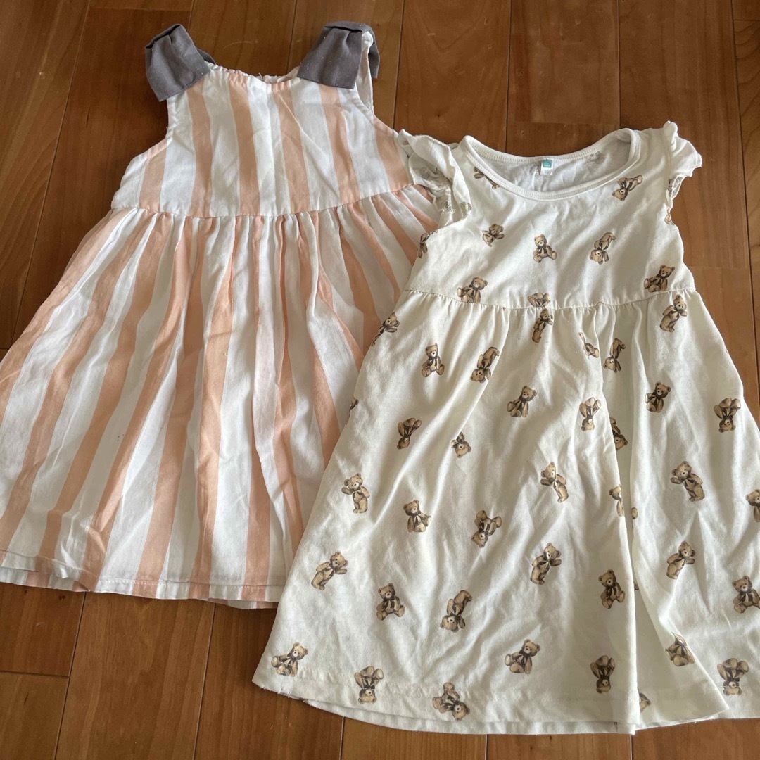 petit main(プティマイン)の女の子　ワンピース　95cm 100cm キッズ/ベビー/マタニティのキッズ服女の子用(90cm~)(ワンピース)の商品写真