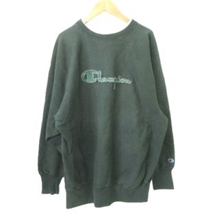 チャンピオン(Champion)のチャンピオン 90s ヴィンテージ 刺繍タグ トレーナー ロゴ 長袖 XL 緑(その他)