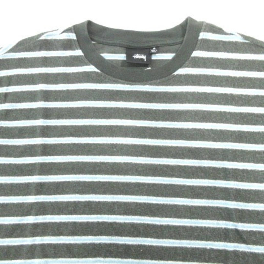 STUSSY(ステューシー)のステューシー SS ストライプ テリー クルー Tシャツ パイル ボーダー M メンズのトップス(Tシャツ/カットソー(半袖/袖なし))の商品写真