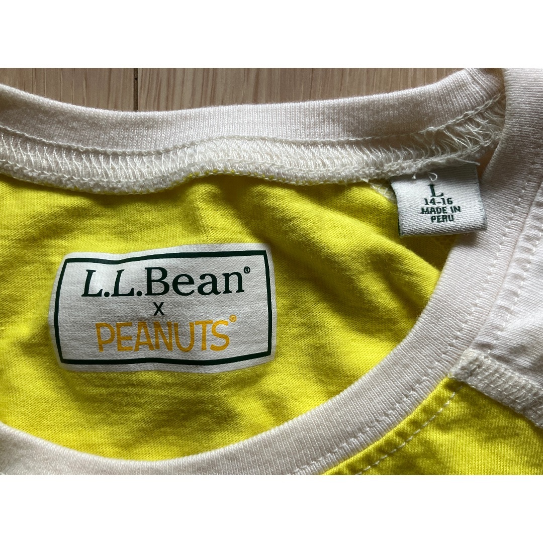 L.L.Bean(エルエルビーン)のLLbean キッズ　スヌーピー　ロンT 160cm 2枚セット　黄色　ブルー キッズ/ベビー/マタニティのキッズ服男の子用(90cm~)(Tシャツ/カットソー)の商品写真