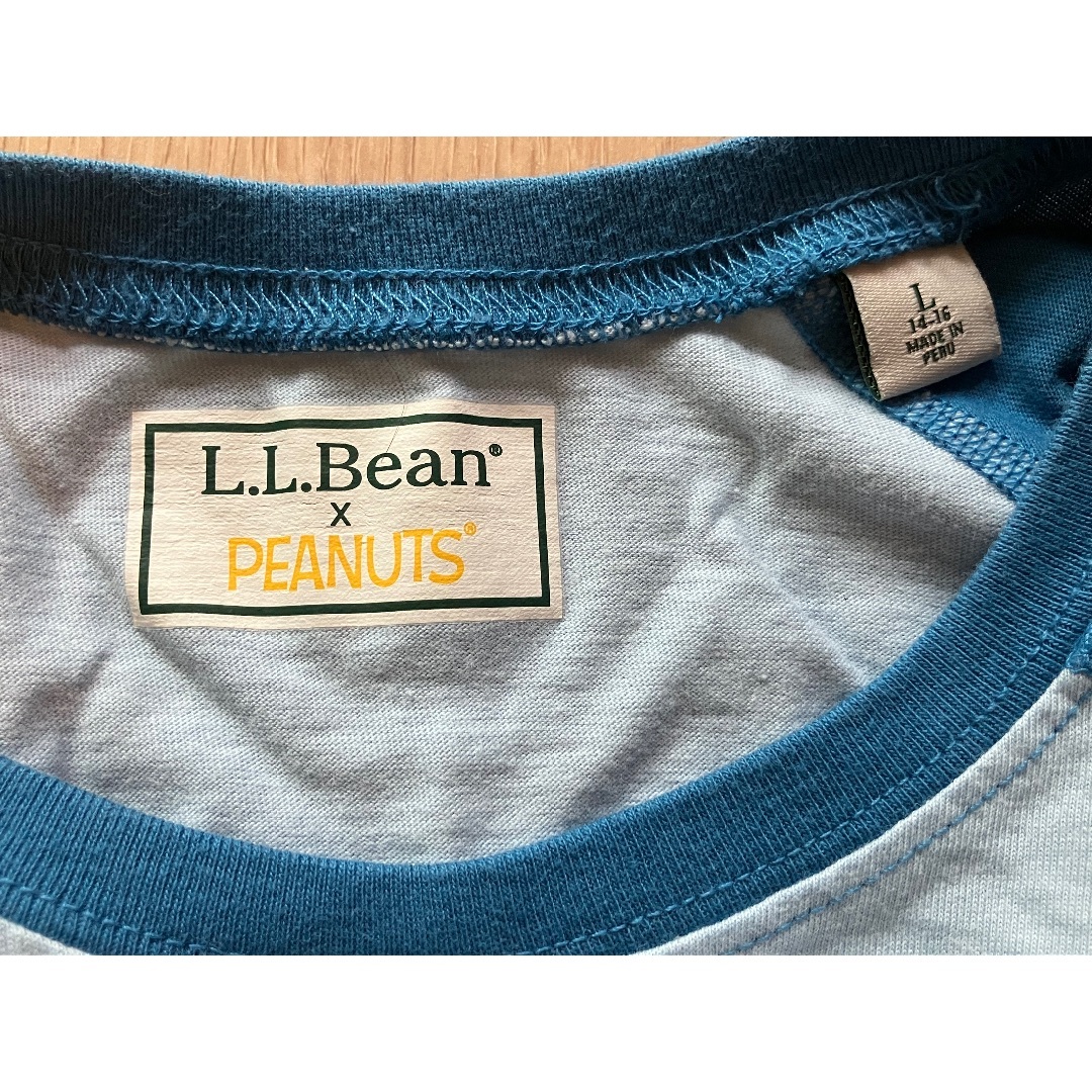 L.L.Bean(エルエルビーン)のLLbean キッズ　スヌーピー　ロンT 160cm 2枚セット　黄色　ブルー キッズ/ベビー/マタニティのキッズ服男の子用(90cm~)(Tシャツ/カットソー)の商品写真