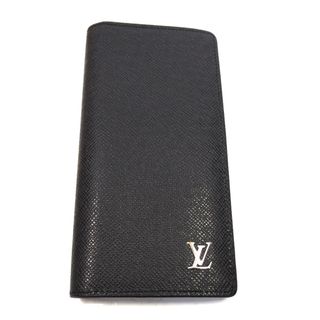 ルイヴィトン(LOUIS VUITTON)のTh959831 ルイ・ヴィトン タイガ ポルトフォイユ・ブラザ M30285 ノワール 二つ折り長財布 LOUIS VUITTON 中古 ※イニシャル入り(長財布)