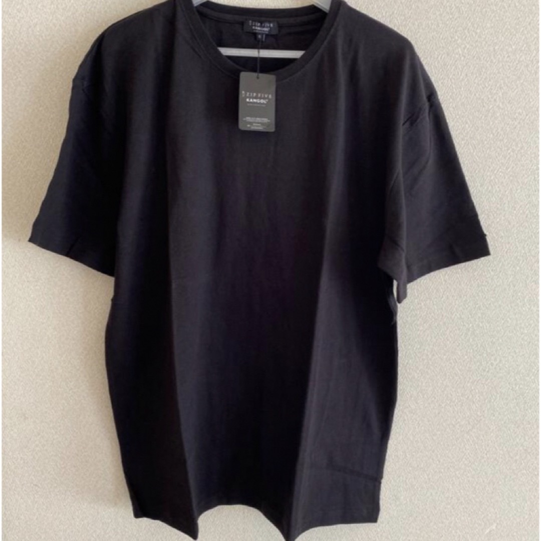 KANGOL(カンゴール)のKANGOL カンゴール ★ 袖ワッペン  Tシャツ    黒 メンズのトップス(Tシャツ/カットソー(半袖/袖なし))の商品写真