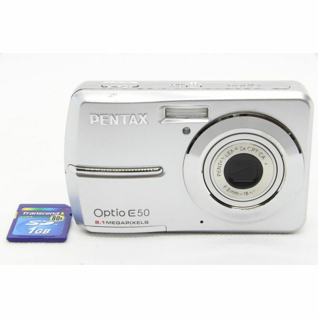 【C2098】PENTAX Optio E50 ペンタックス オプティオ スマホ/家電/カメラのカメラ(コンパクトデジタルカメラ)の商品写真