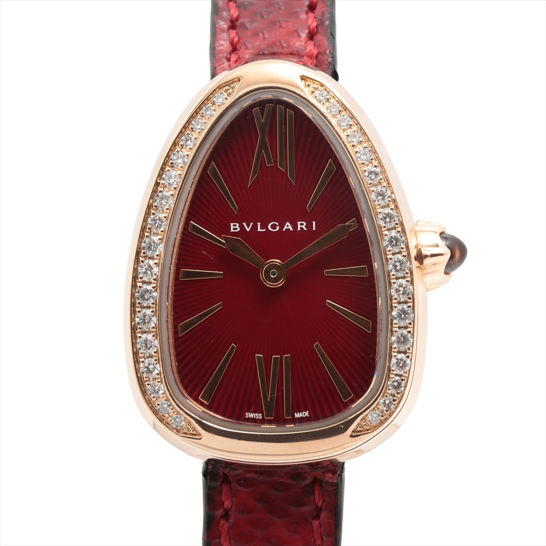BVLGARI(ブルガリ)のブルガリ セルペンティ PG×革   レディース 腕時計 レディースのファッション小物(腕時計)の商品写真
