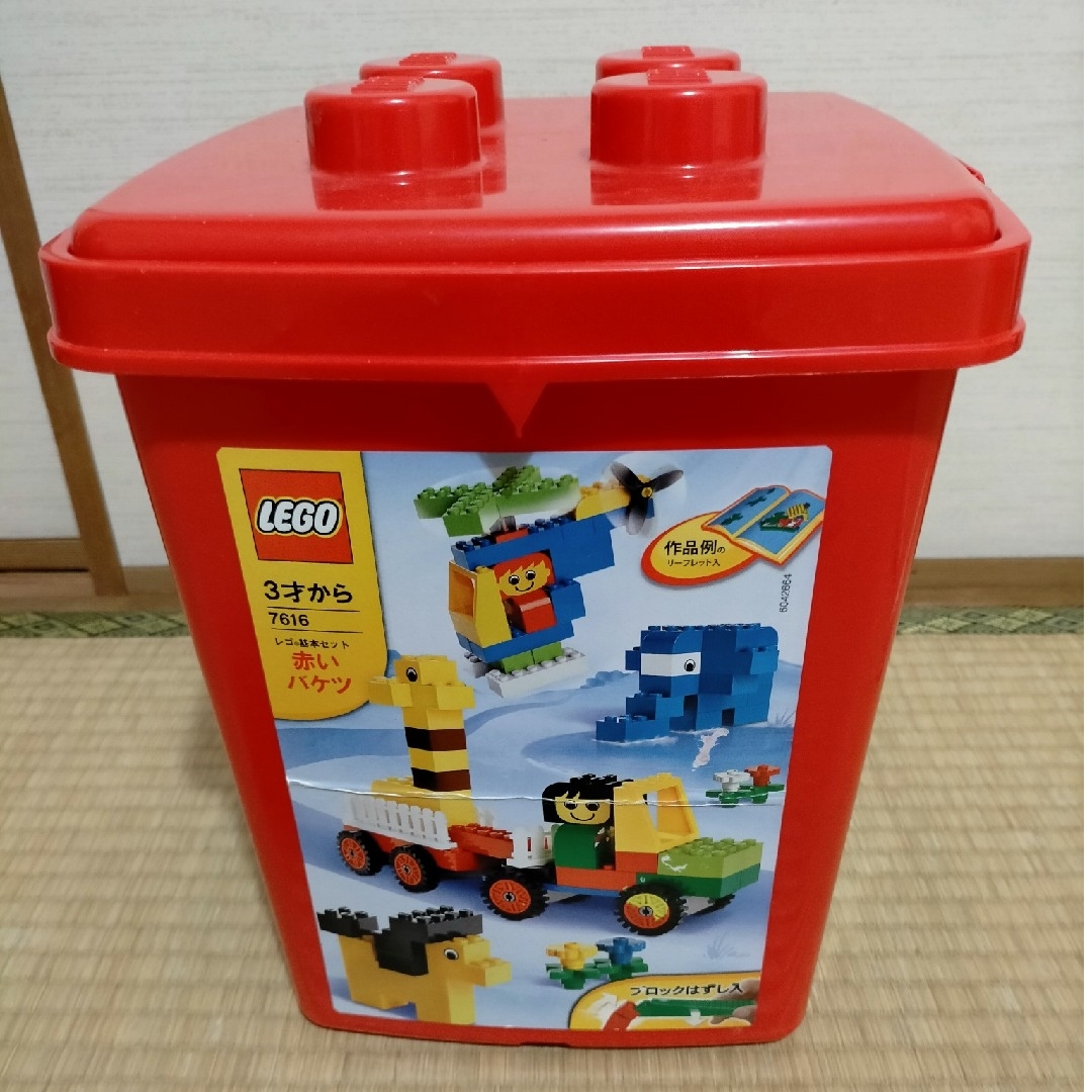 Lego(レゴ)のレゴ　赤いバケツ キッズ/ベビー/マタニティのおもちゃ(積み木/ブロック)の商品写真